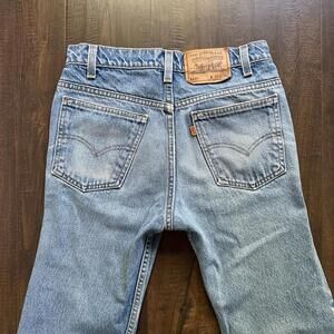 Vintage 90s Levi 517 Western Rodeo Cowboy Boot Cut Orange Tab USA Men 30x30 (29)